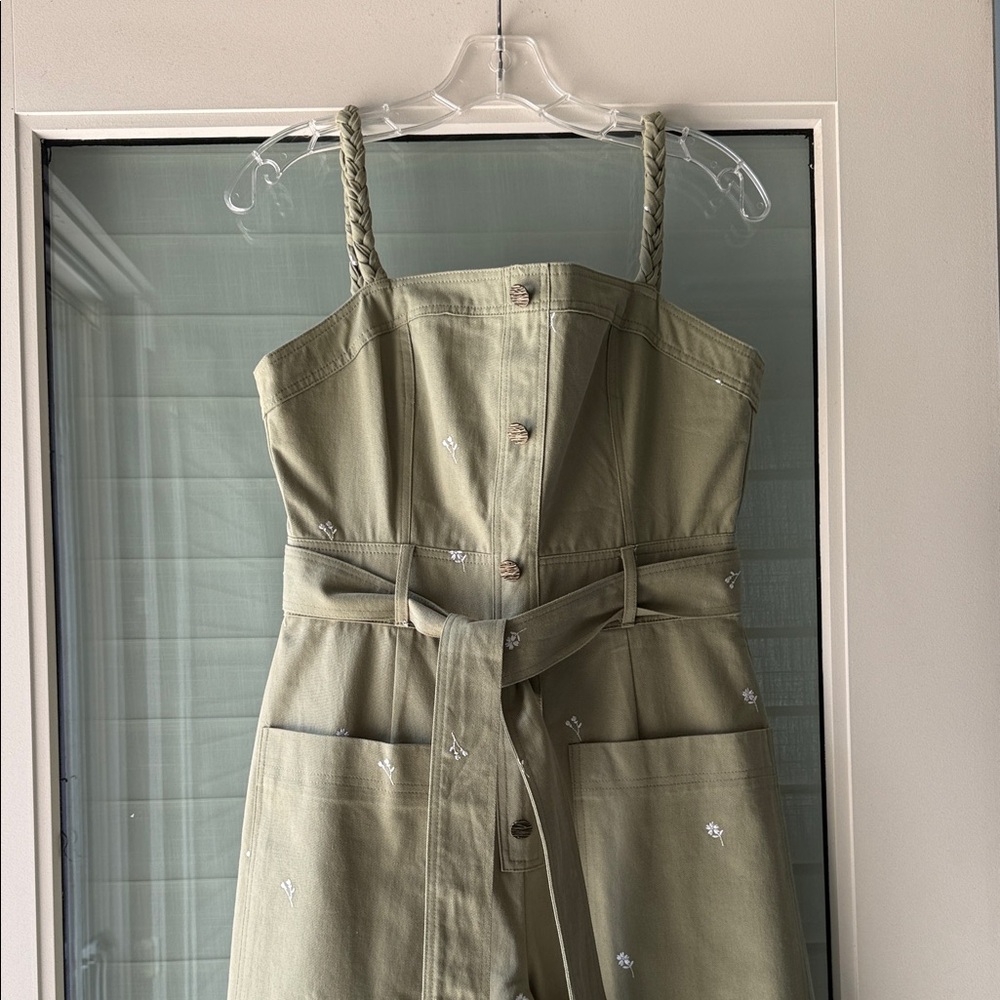 Red Dress Boutique Olive Green Strappy Jumpsuit with Belt